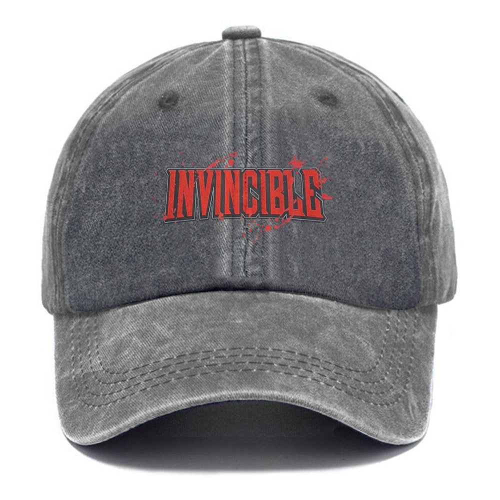 Unisex Vintage Casual Washed HAT Invincible
