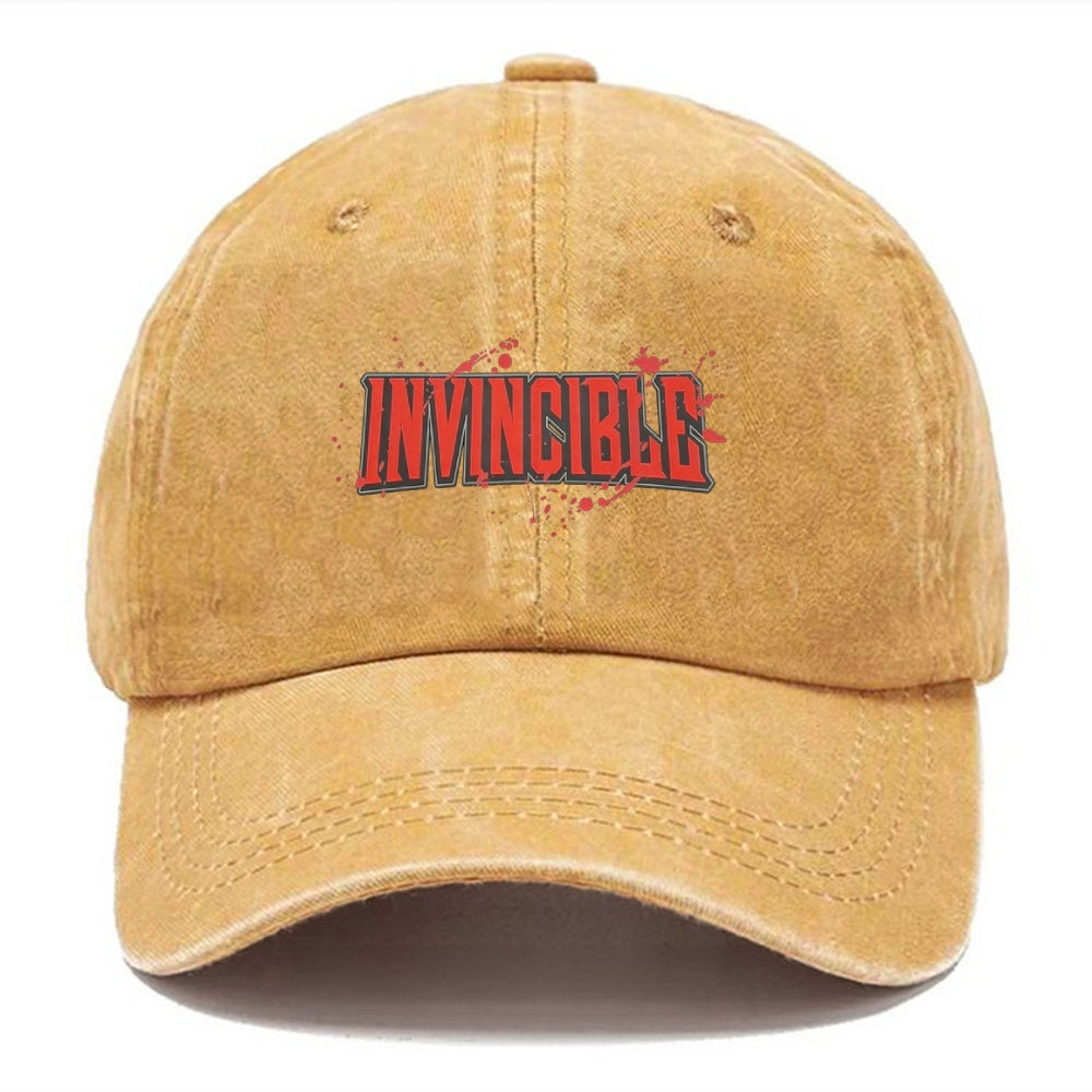 Unisex Vintage Casual Washed HAT Invincible