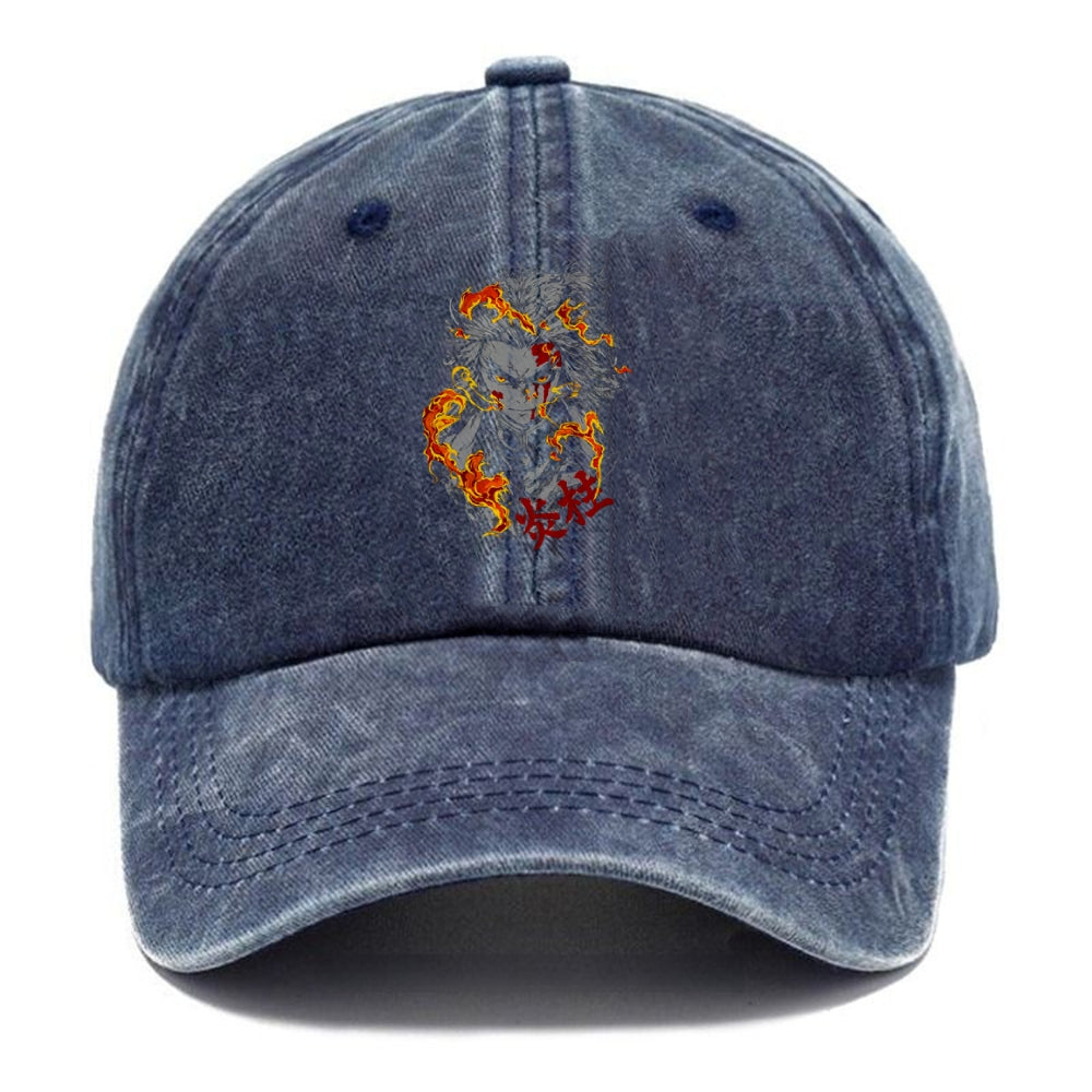 Unisex Vintage Casual Washed HAT Demon Slayer