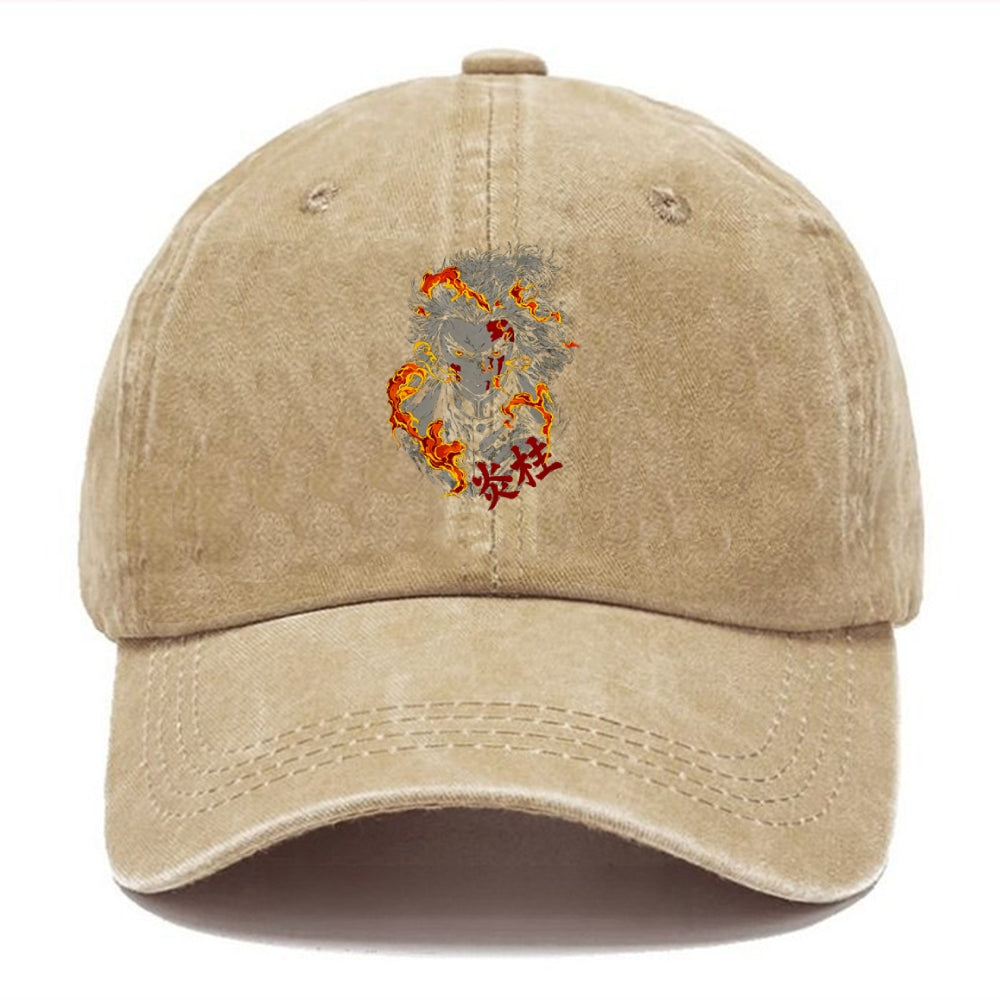 Unisex Vintage Casual Washed HAT Demon Slayer