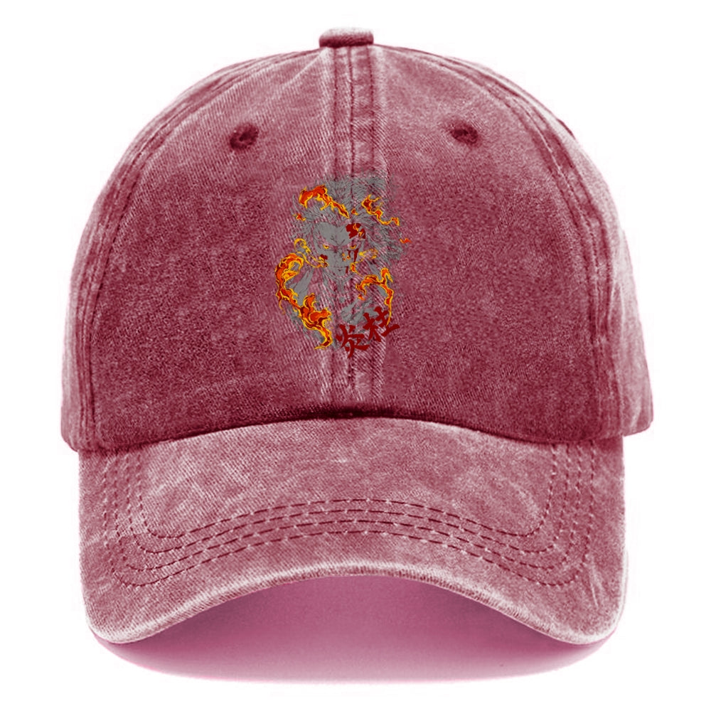 Unisex Vintage Casual Washed HAT Demon Slayer