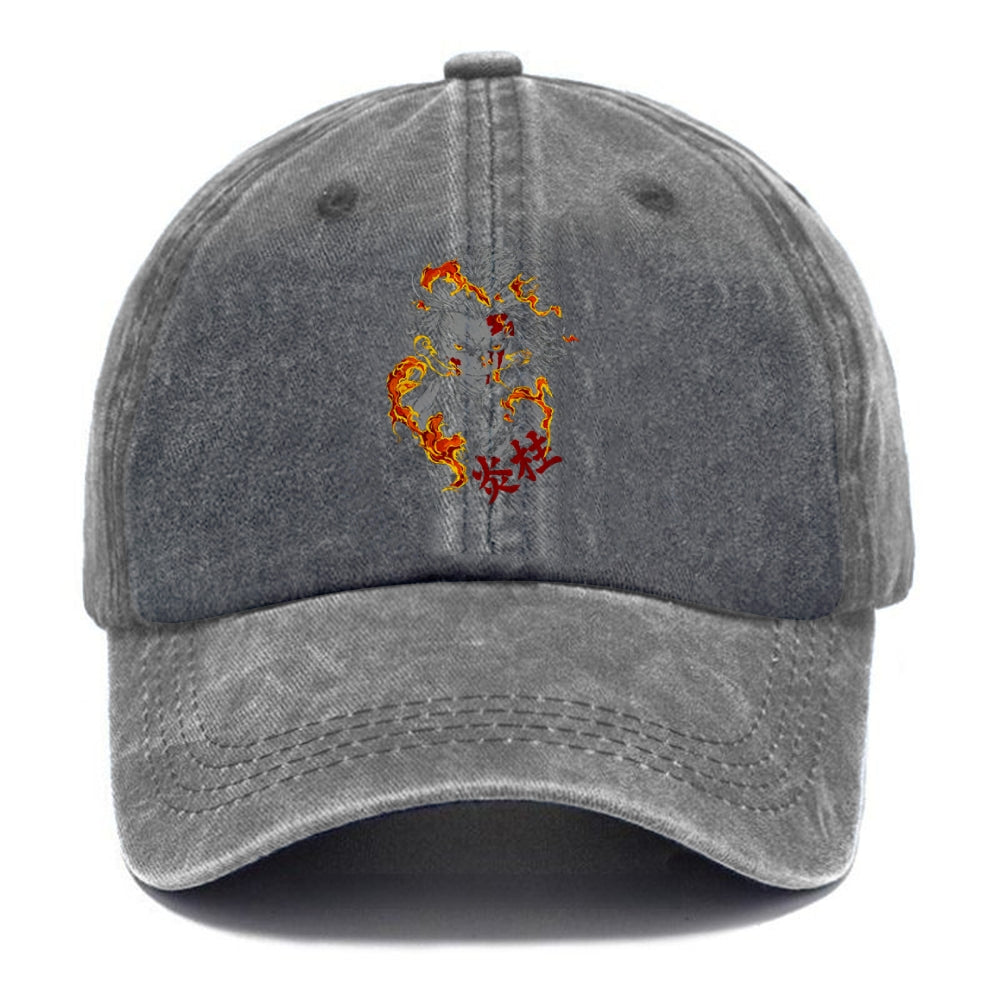 Unisex Vintage Casual Washed HAT Demon Slayer