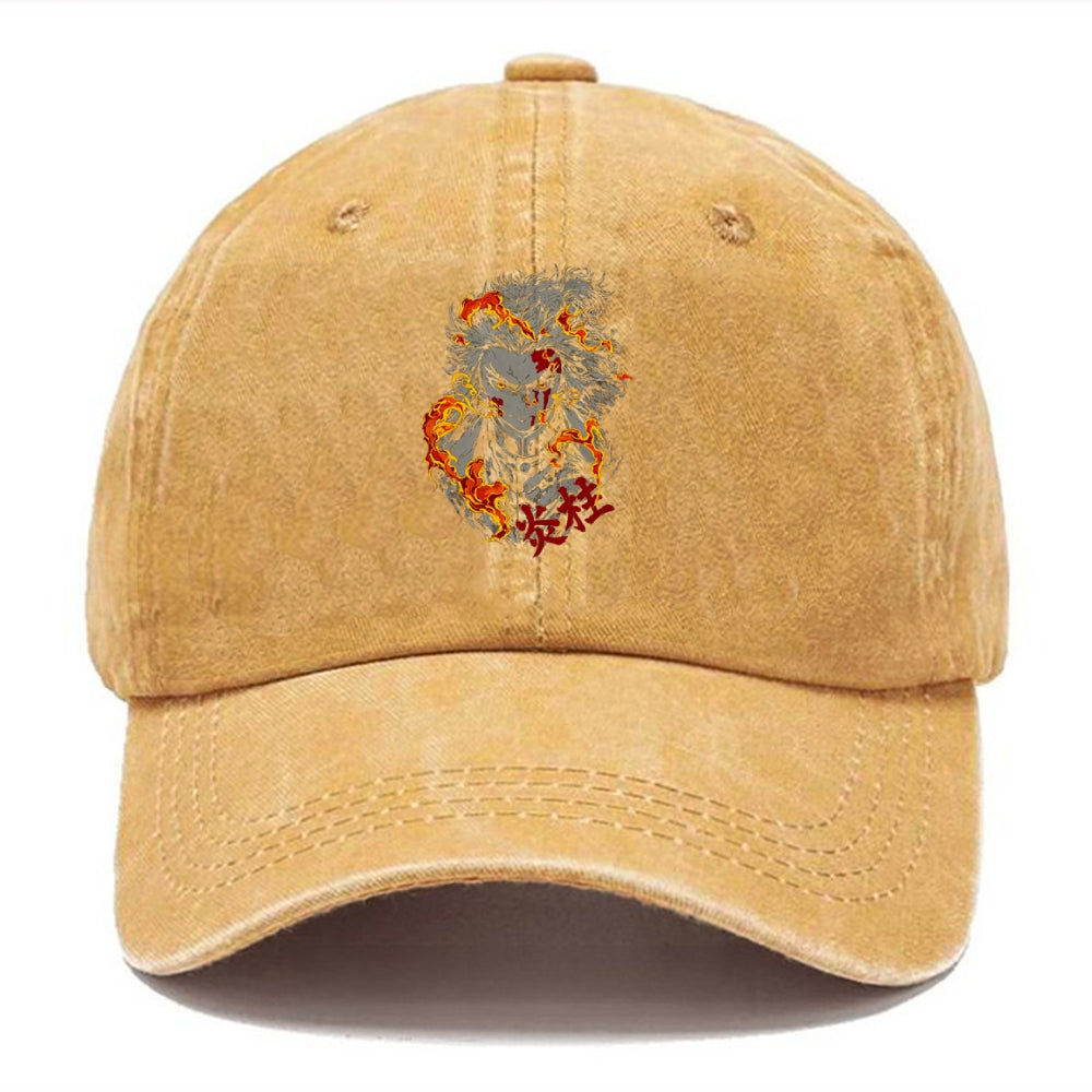Unisex Vintage Casual Washed HAT Demon Slayer
