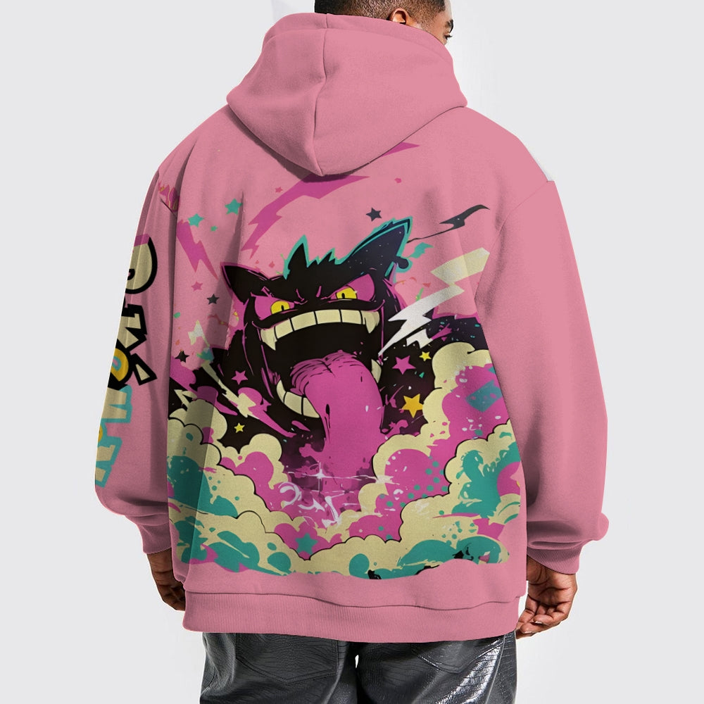 Plue Size Printed Hoodies Pokémon
