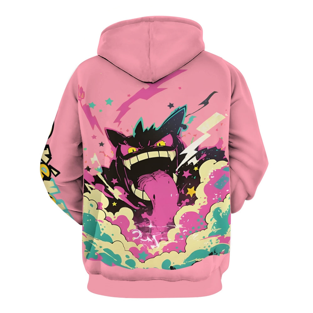 Plue Size Printed Hoodies Pokémon