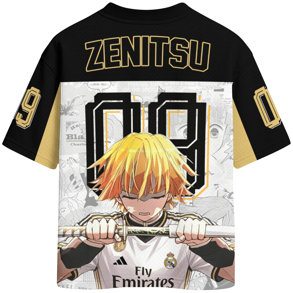 Crew Neck Football Jersey Demon Slayer