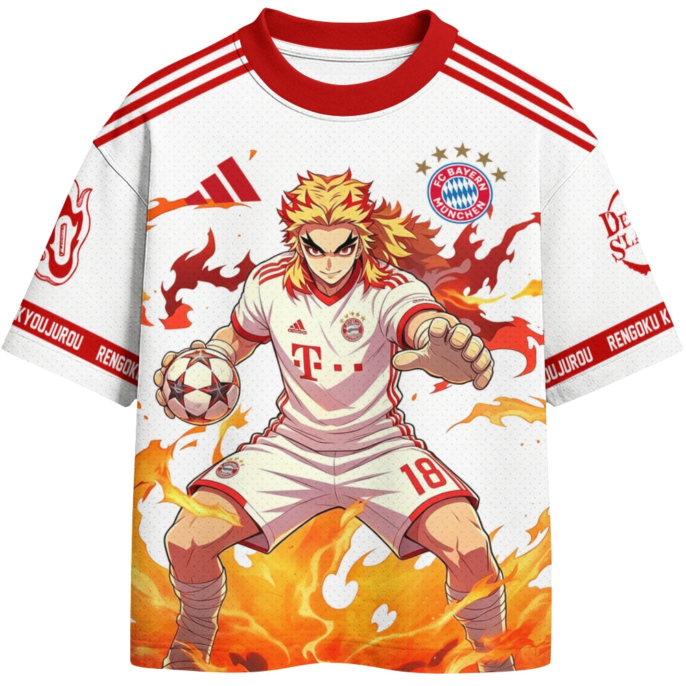 Crew Neck Football Jersey Demon Slayer