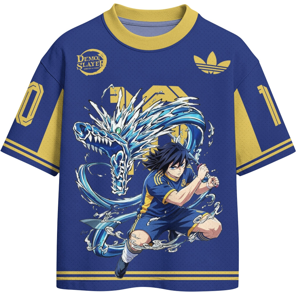 Crew Neck Football Jersey Demon Slayer