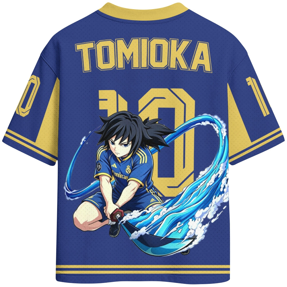 Crew Neck Football Jersey Demon Slayer