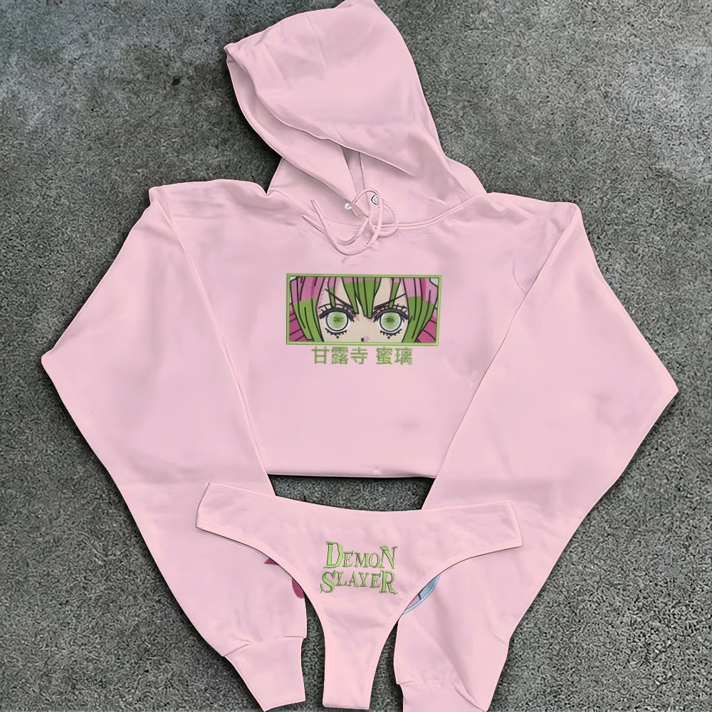 Demon Slayer Women's Hooded Thicken Suit Set
