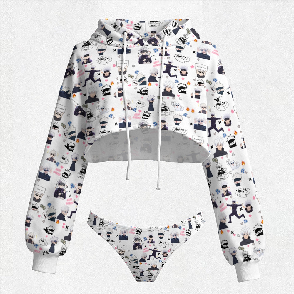 Jujutsu Kaisen Women's Hooded Thicken Suit Set