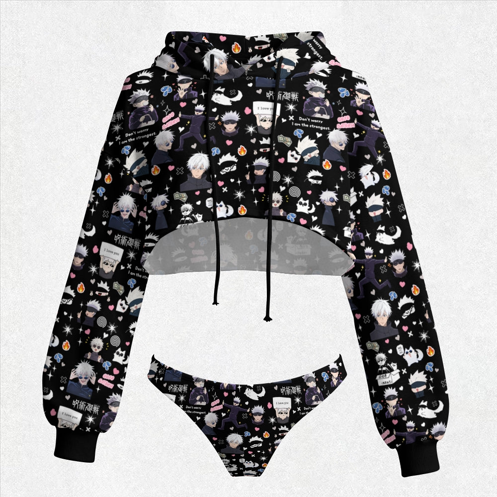 Jujutsu Kaisen Women's Hooded Thicken Suit Set
