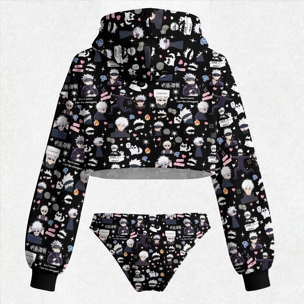 Jujutsu Kaisen Women's Hooded Thicken Suit Set