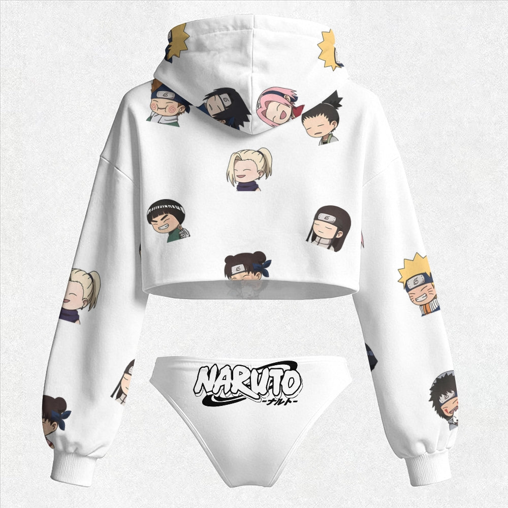 NARUTO Women's Hooded Thicken Suit Set