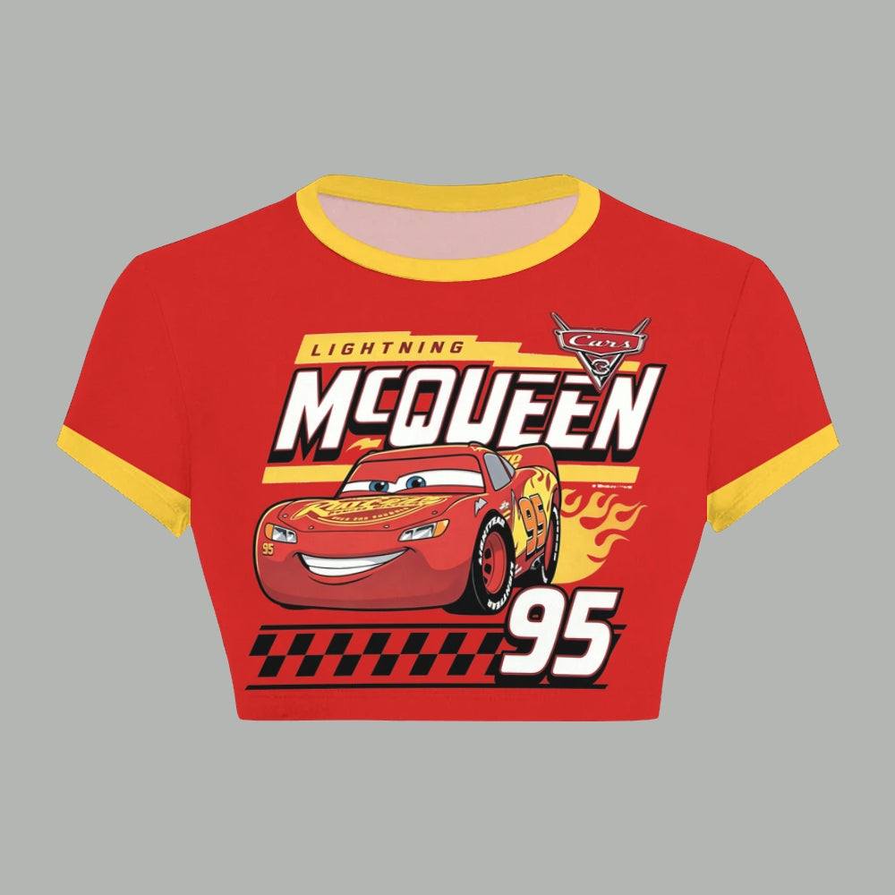 McQueen Women T-Shirt  & Elasticated Trousers Two-Piece Set