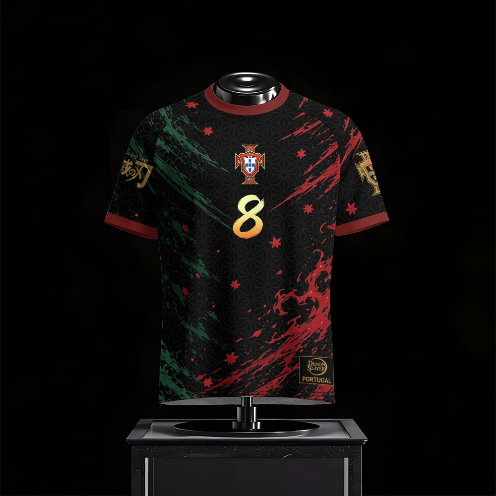 Crew Neck Football Jersey Demon Slayer