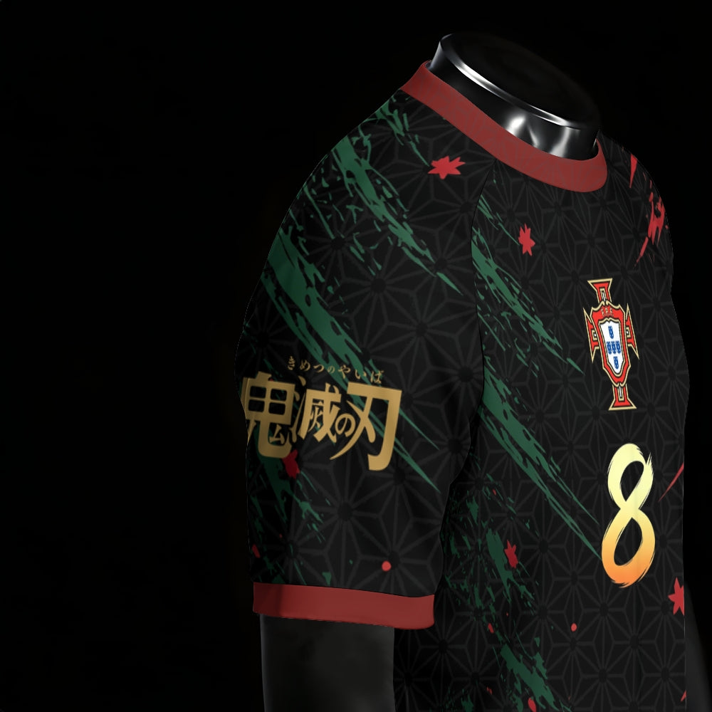 Crew Neck Football Jersey Demon Slayer