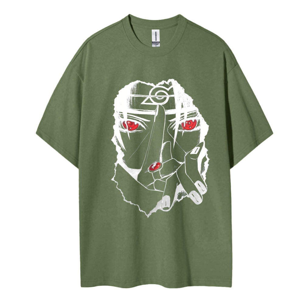 Naruto Cotton Unisex Round Neck Anime T-shirt