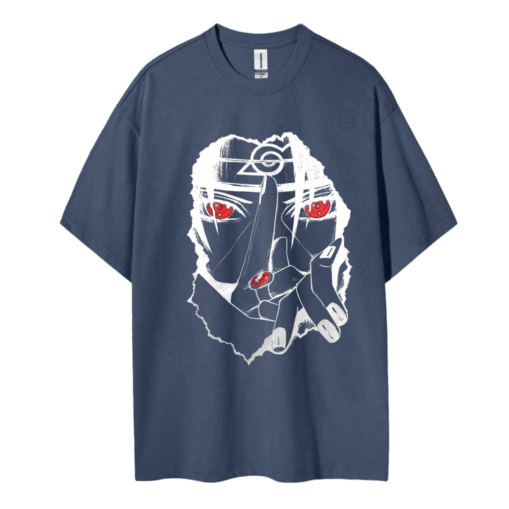 Naruto Cotton Unisex Round Neck Anime T-shirt