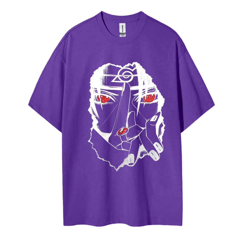 Naruto Cotton Unisex Round Neck Anime T-shirt