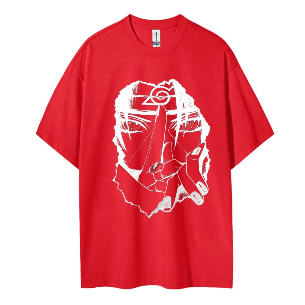 Naruto Cotton Unisex Round Neck Anime T-shirt