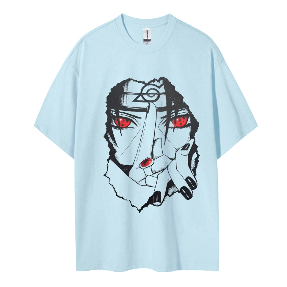 Naruto Cotton Unisex Round Neck Anime T-shirt