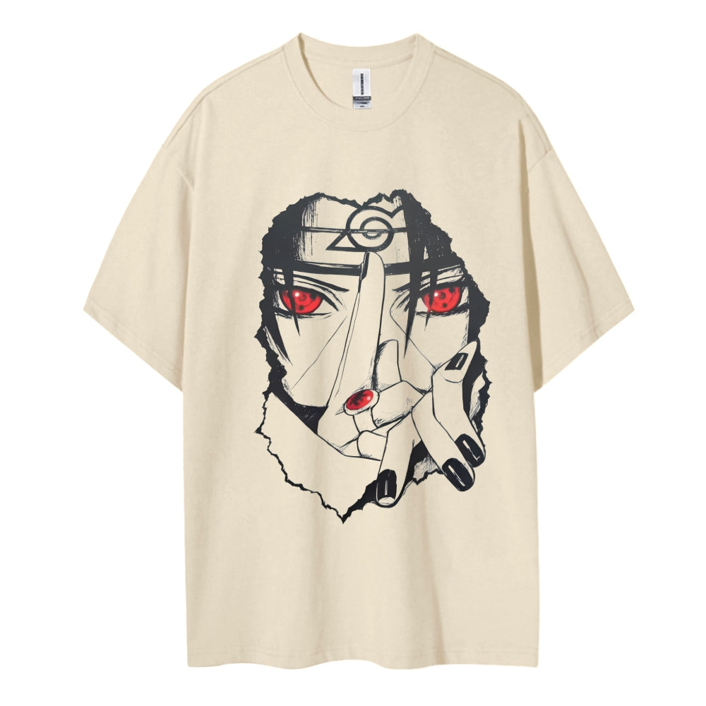 Naruto Cotton Unisex Round Neck Anime T-shirt
