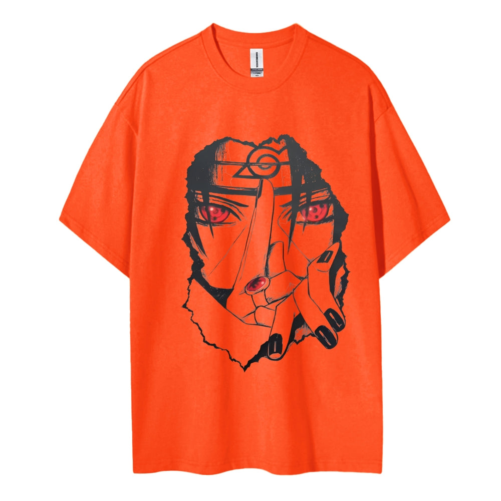 Naruto Cotton Unisex Round Neck Anime T-shirt