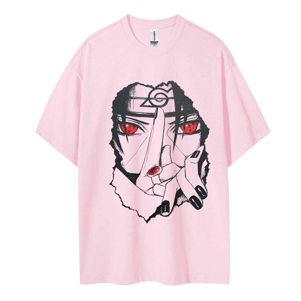 Naruto Cotton Unisex Round Neck Anime T-shirt