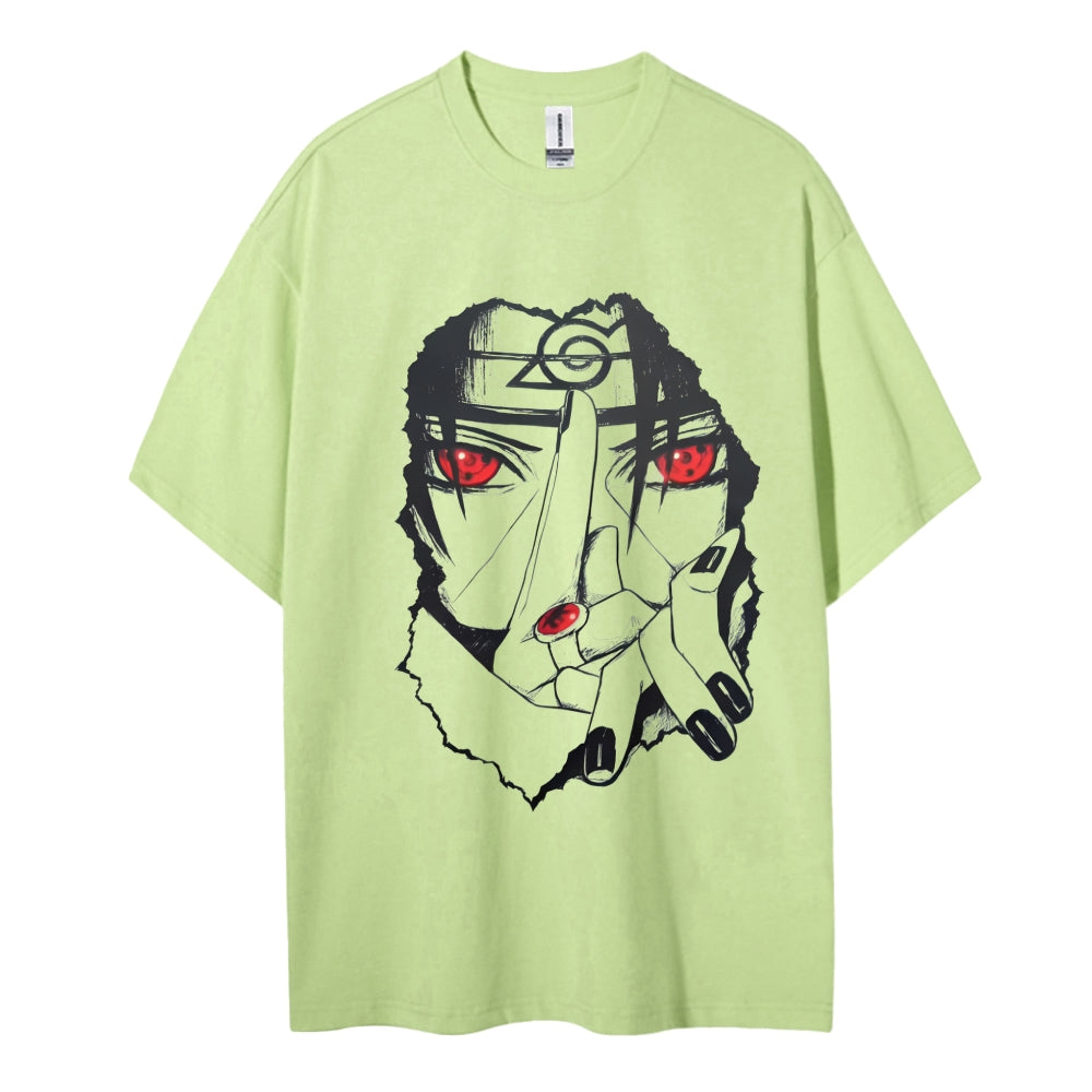 Naruto Cotton Unisex Round Neck Anime T-shirt