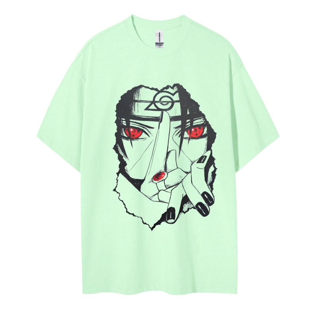 Naruto Cotton Unisex Round Neck Anime T-shirt