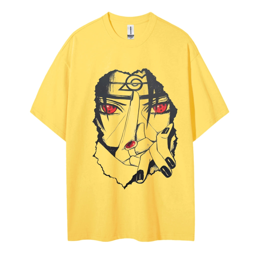 Naruto Cotton Unisex Round Neck Anime T-shirt
