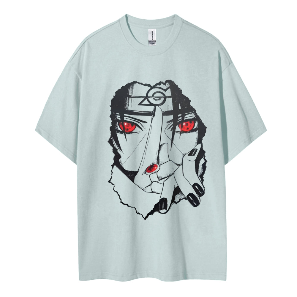 Naruto Cotton Unisex Round Neck Anime T-shirt
