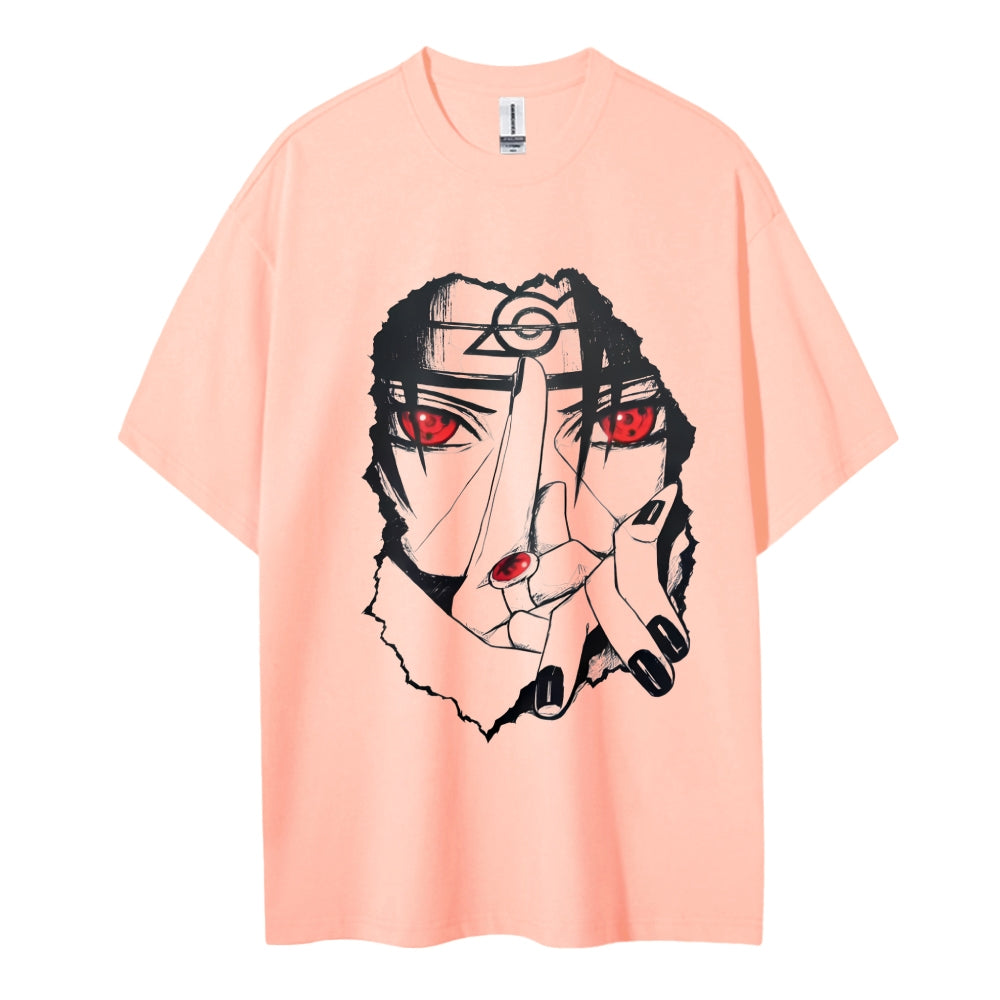 Naruto Cotton Unisex Round Neck Anime T-shirt