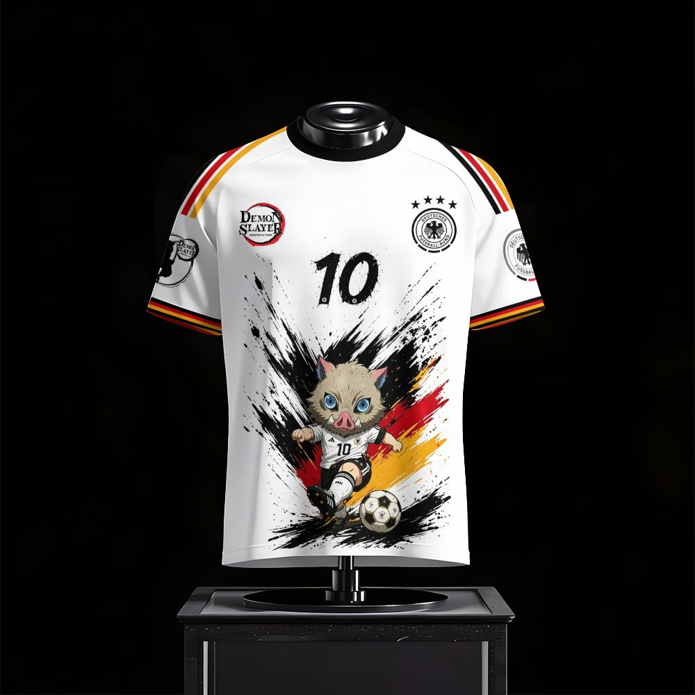 Crew Neck Football Jersey Demon Slayer