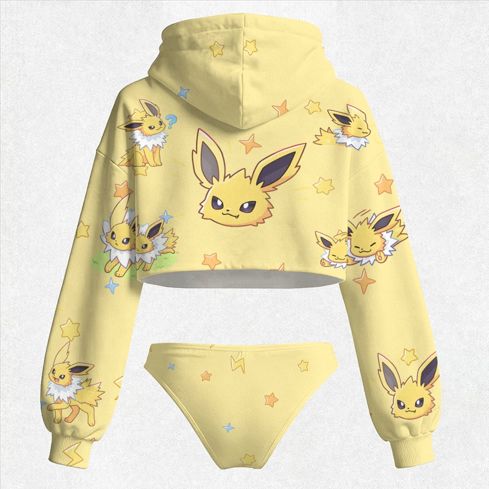 "Pokémon" Women's Hooded Thicken Suit Set
