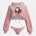 "Demon Slayer" Women's Hooded Thicken Suit Set