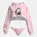 "Demon Slayer" Women's Hooded Thicken Suit Set