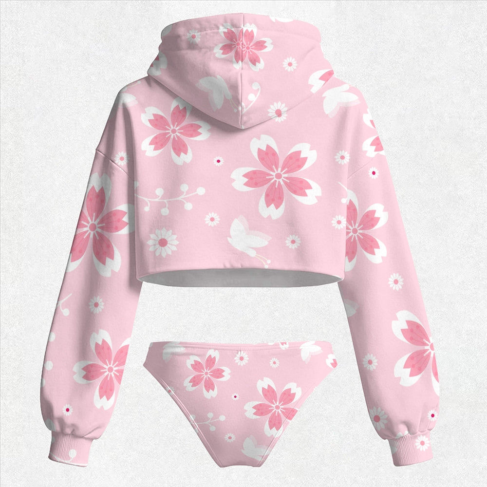 "Demon Slayer" Women's Hooded Thicken Suit Set