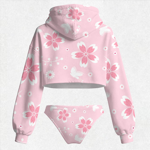 "Demon Slayer" Women's Hooded Thicken Suit Set