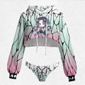 "Demon Slayer" Women's Hooded Thicken Suit Set