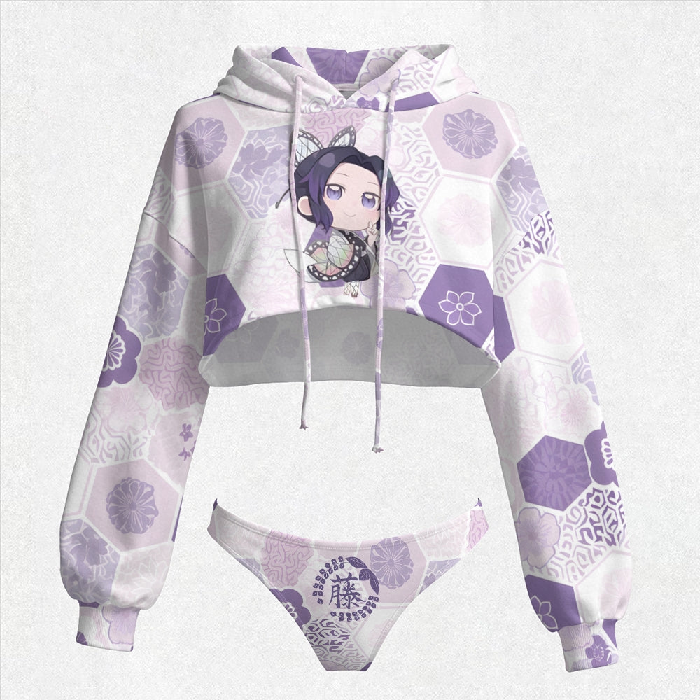"Demon Slayer" Women's Hooded Thicken Suit Set