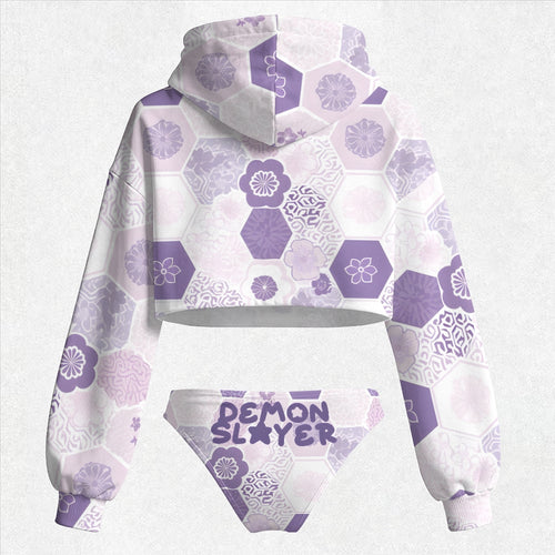 "Demon Slayer" Women's Hooded Thicken Suit Set