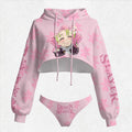 "Demon Slayer" Women's Hooded Thicken Suit Set