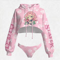"Demon Slayer" Women's Hooded Thicken Suit Set