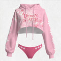 "Demon Slayer" Women's Hooded Thicken Suit Set
