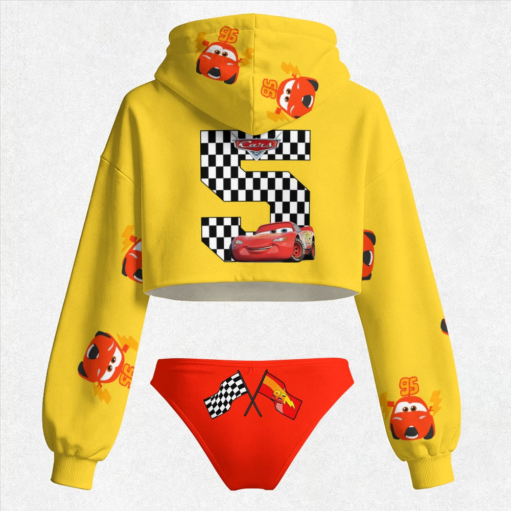 "Cars McQueen" Women's Hooded Thicken Suit Set