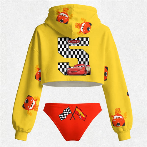 "Cars McQueen" Women's Hooded Thicken Suit Set