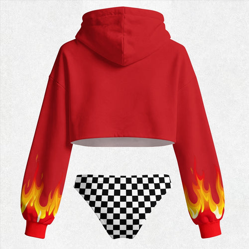"Cars McQueen" Women's Hooded Thicken Suit Set