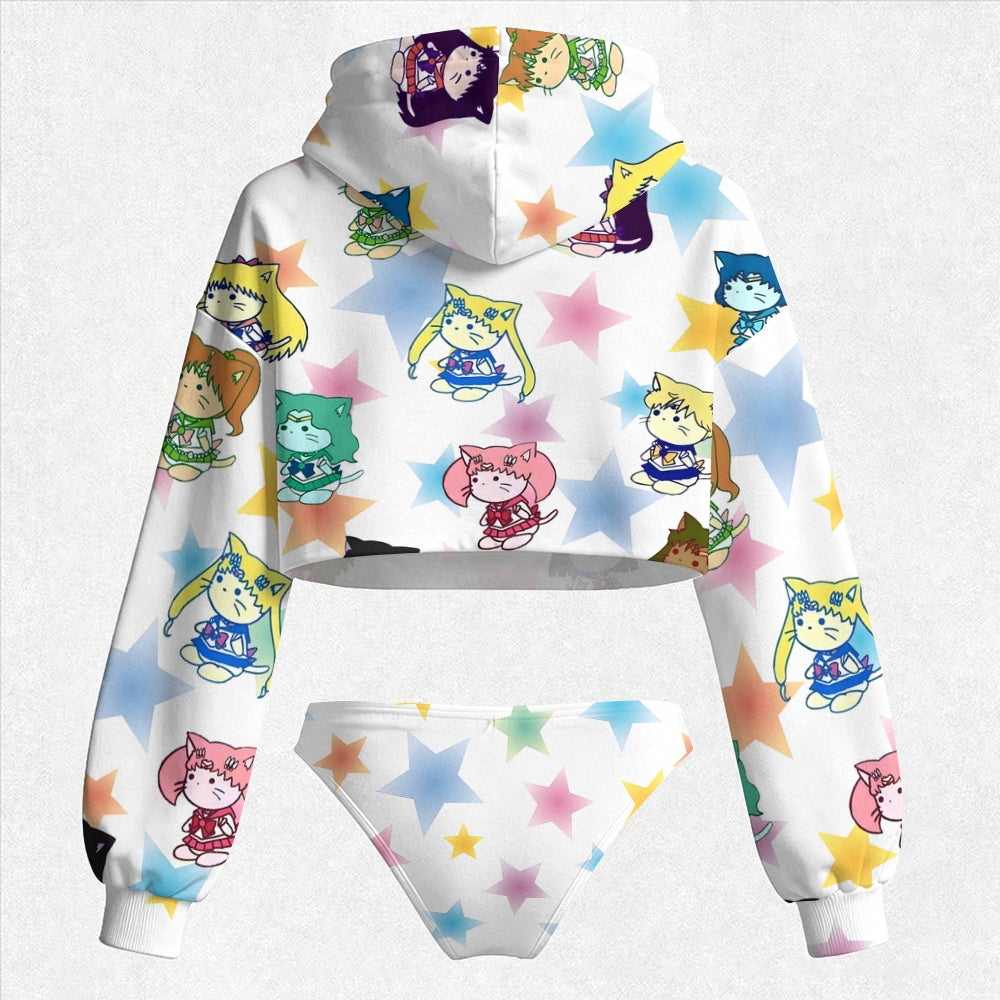 "Sailor Moon" Women's Hooded Thicken Suit Set